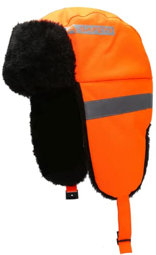 Qchomee Unisex Warme Fliegermütze Winter Weiche Trappermütze Winddichte Hut Fellmütze mit Plüschfutter Wintermütze mit Ohrenklappen Dicke Skimütze für Skifahren Schlittschuhlaufen Outdoor