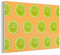 Glasbild Glasfoto Wandbild Bilder Deko 60x40 cm Limette - Muster - Farben