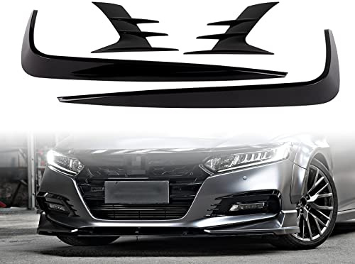 Front Fog Light Eyebrow Cover Trim compatible with Honda Accord 2018-2020