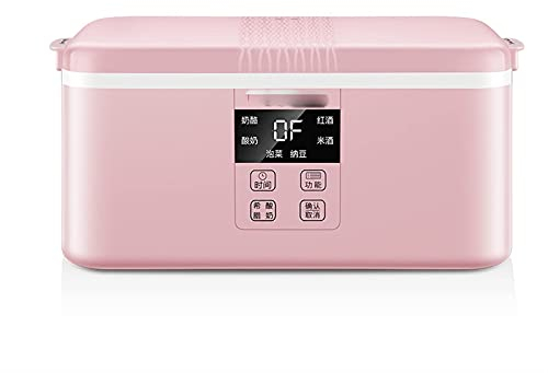 Yogurt Maker, Yogurt Maker Elettrico Automatico, Contenitore Multifunzione Natto Rice Wine Machine con Acciaio Inossidabile per Home Kitchen Equipment (Colore:Rosa)