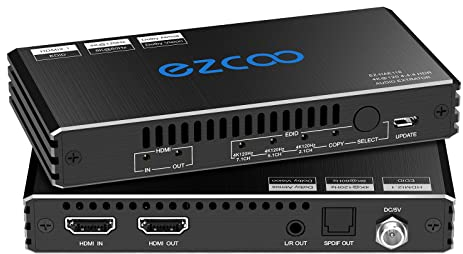 4K 120Hz HDMI Audio Extractor 8K 60Hz VRR CEC HDCP2.3 HDR10 Audio Converter de-embed HDMI to HDMI SPDIF Optical 7.1/5.1CH,Stereo L/R Audio Breakout D-olby Digital Audio Decoder EDID for PS5 XBOX