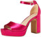 The Drop Women’s Hamalie Platform Sandal, Hot Pink Satin, 6.5