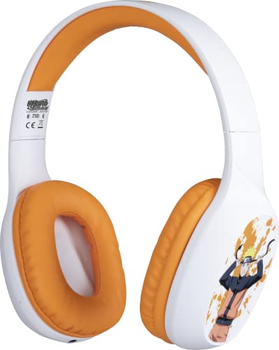 Konix Naruto Shippuden Cuffie audio sovraurali wireless Bluetooth 5.3 smartphone e tablet - Autonomia 30 h - Jack 3,5 mm - Motivo Naruto