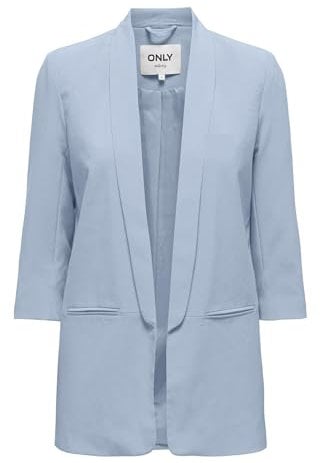 ONLY Damen Blazer Onlelly 3/4 Life Blazer TLR Noos, Kentucky Blue,40