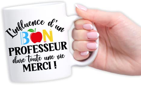 Mug personnalisé professeur - Cadeau original - Tasse magique - Fin d'année scolaire