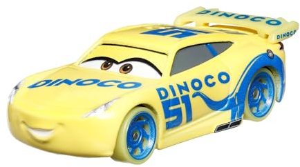 Disney Pixar Cars Glow Racers - Dinoco Cruz Ramirez - Cars Metal, HPG76, Mehrfarbig