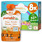 Pumpkin Organics Bio Gemüse-Getreide-Quetschies 8er Pack Mango, Karotte, Pastinake, Hafer ohne Zuckerzusatz¹ - ab dem 6. Monat - als Snack oder Beikost für unterwegs (8x100g)