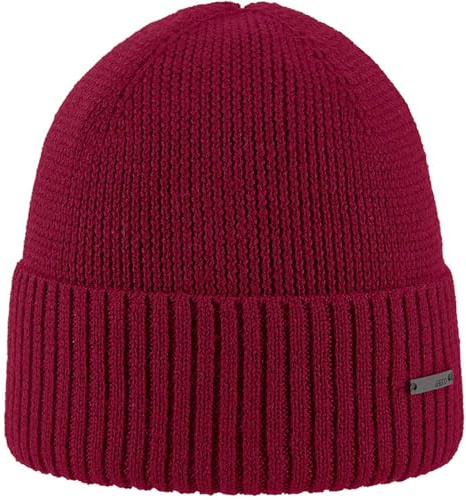 Areco Damen Merino Mütze, weinrot, ONE Size