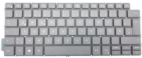 T-ProTek Clavier allemand noir compatible avec Dell Latitude 14 (7490-V7MCC)