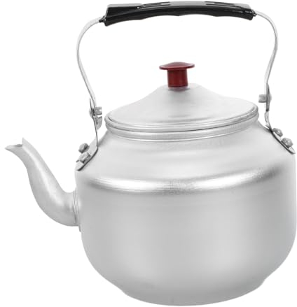 Ciieeo 1 Tetera De Aleación De Aluminio Mini Tetera Portátil Tetera De Metal Retro Con Colador Para El Hogar Cocina Té Y Café