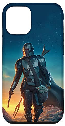 iPhone 12/12 Pro Star Wars The Mandalorian and Grogu Sunset Poster Case