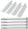 WELL GRILL Edelstahl Brennerabdeckung & Brennerrohr Ersatzteile für EL Fuego Dayton 4 Brenner, Tepro, Broil-Master Gasgrill 4+1 und die meisten Gasgrills, 4er-Pack
