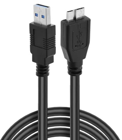 IBEIKE External Hard Drive Cable - Micro USB 3.0 Cable 1.8m Super Speed 5gbps USB 3.0 A Male to Micro B Hard Drive Cable for Western Digital/Wd/Seagate/Clickfree/Toshiba/Samsung
