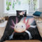 HITBOD Bettwäsche Set Axolotl 3D Bedruckte Deckenbezug Mikrofaser-Polyester 2 Teilig Mit Kopfkissenbezug Single（135x200cm）