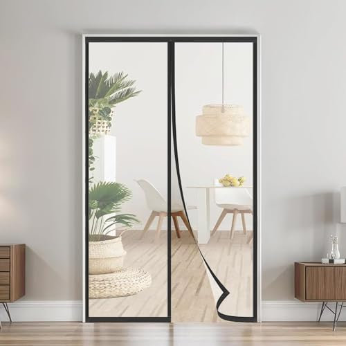 Transparent Magnet Wärmeschutzvorhang Tür 215x200cm,Thermo Türvorhang,Isolier Schutz Vorhang,Selbstschließend,Haustierfreundlich,Wasserdicht, Winddicht,Stromsparen