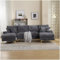 Sapgaks Sektionalsofa, modern, U-Form, 4-Sitzer, gepolstertes Möbelstück, modernes Design, Chenille-Stoff (grau)