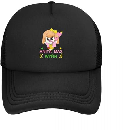 OOOCPUUK Anita Max Wynn Trucker Hut Unisex Outdoor Niedlich Papa Hut Sonnenkappen Hüte Verstellbare Polyester Mesh Baseballkappe