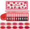10 Colors Lip Tint Set, Waterproof, Long-Lasting Lip Gloss & Cheek Stain - Mini Watery Liquid Lipstick, High Pigment, Easy Apply Lip Makeup, Korean Beauty