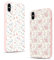 Phoona 2 Stück Handyhülle für iPhone X/XS Hülle 5,8'', Aesthetic Rosa Blume Muster Design Weiche TPU Ultra Dünn Silikon Schutzhülle Kratzfeste Stoßfest Kameraschutz Bumper Case für Mädchen