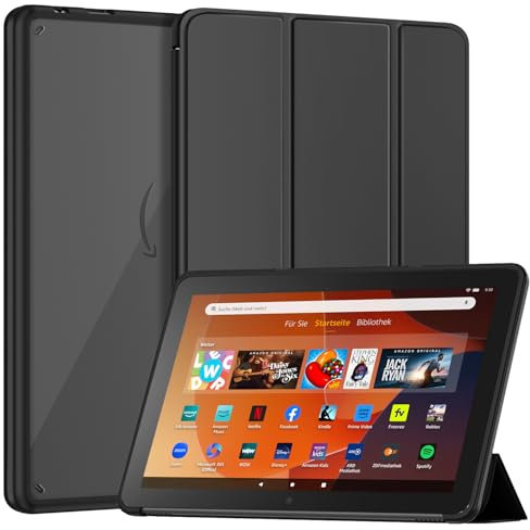Mansiruyi Trifold Case for 10.1inch Tablets(Only 2023 Released 13th Gen Models),Not Fits for iPad TCL 10.1 inch Tablets,Slim Light Hard Shell Stand Cover with Auto Sleep/Wake -Black