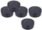 Lot de 5 bocaux vides en aluminium avec couvercle à vis pour baume à lèvres Noir 250 ml