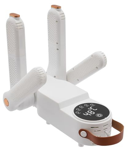 Sèche-chaussures, sèche-chaussures de ski, chauffe-pieds électrique, réglage de l'heure, air chaud circule à 360 °, séchage rapide des chaussures, quatre supports