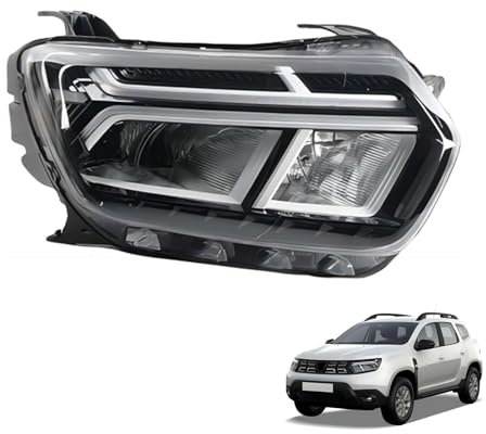 JSUDQR Right Headlight for RENAULT DACIA DUSTER 2022 White XF733-010 White Right