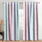 Kzzfqxb 117x138cm, Vorhänge mit Regenbogensternen 2 Paneele, blau rosa lila Verbindungsfarbe Elegante für Mädchenschlafzimmer und Wohnzimmer Dekor