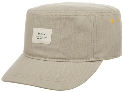 Barts Montania Army Cap Armycap Military Urban Leinencap Baumwollcap Damen/Herren - mit Schirm, Klettverschluss Frühling-Sommer Sommer - One Size Hellbeige