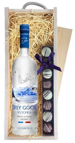 Grey Goose Vodka & Truffles, Wooden Box 70cl 40% abv