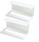Organizer da cucina multifunzione da parete, in ferro, portatovaglioli e porta asciugamani (bianco)