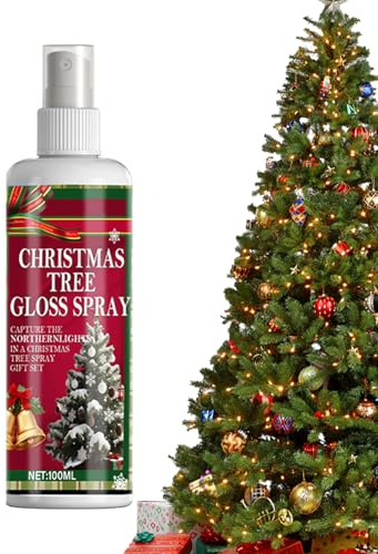 Spray para habitación de árbol de Navidad – Spray para fiestas de Navidad, spray de ventana de árbol de nieve | Decoración brillante para el hogar | 100 ml de niebla natural de Navidad | Para