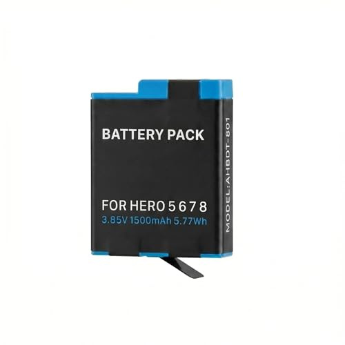 1500mAh Ersatz Akku für GoPro Hero 8 Hero 7/6/5 Actioncam AHDBT-801, 1 Stück