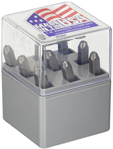 C H Hanson 20683 1/8-inch Steel Stamp Number Set