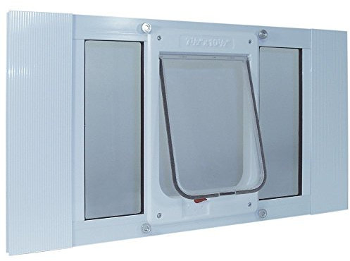 Ideal Pet Products - Banda de Aluminio para Puerta de Gato, Color Blanco