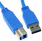 USB 3,0 SuperSpeed Cable Tipo Clavija A a Tipo B Clavija Azul 50 cm 0,5 m [0,5m]