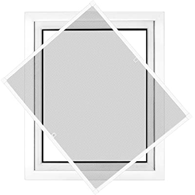 jarolift Profi Line Zanzariera per Finestra, con Telaio in Alluminio Accorciabile, 80 cm x 150 cm (Larghezza x Altezza), Colore Telaio Bianco