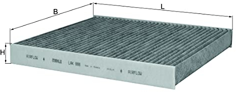 MAHLE LAK 888 Innenraumfilter Partikelfilter u.a. passend für A3 Sportback (8VA/ 8VF)