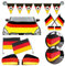 Murago - 11 teiliges Fanset für Auto Deutschland Wimpel Fahne Flagge Fußball WM EM Fanartikel Dekoration