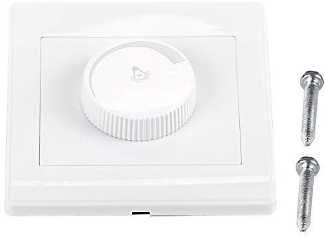 GLOGLOW 1 Unids Interruptor de atenuación Interruptor de atenuador de Pared Giratoria de la Lámpara Controlador Inicio Montado En La Pared Perilla Brillo Regulador de Conmutador