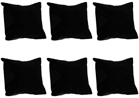 Yardwe Velvet Armband-Uhr-Schmuck-Anzeigen-Kissen-Kissen-Schwarzes 6 PCS