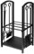 raik R1004 Raik Holzregal & Kaminbesteck Wilhelm, 4-teilig, schwarz, 74 cm