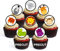 24 PRECUT Jungle Animals Edible Cupcake Toppers - Jungle Animals Theme - - wafer card disc cake decorations