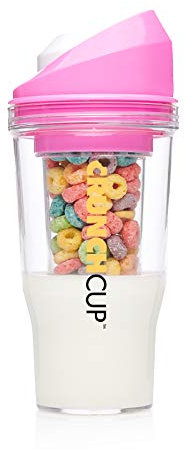 The CrunchCup - Une tasse à céréales portable - Sans cuillère. Pas de bol. C'est la céréale sur la route.
