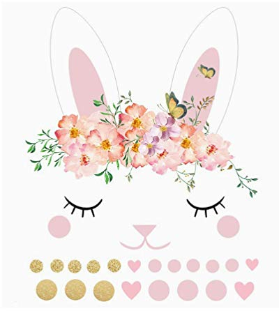 1stk Osterhasen-dekorationen Osterwand Häschen-aufkleber Hasen Wandtattoos Kaninchen Wandtattoo Kaninchen-dekor Wandtattoo Osterkaninchen Wandtattoo Ostern Bilden Erdfarben Kind