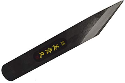 Anreißmesser Furniermesser Cuttermesser Schnitzmesser Japananisches Messer Kiridashi Handgeschmiedet in Japan – Rechtshänder (Schwarz 27 mm)