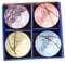 Fignner Purplishn House Japanese Style 4.5'' Rice Bowls Set of 4 Serving for Rice Soup Cereal Oatmeal