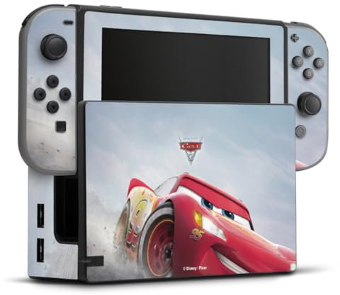 DeinDesign Skin kompatibel mit Nintendo Switch Folie Sticker Lightning McQueen 95 Offizielles Lizenzprodukt Cars
