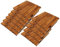 LEX 11 Stück 30 x 30 cm Akazienfliese für 0,99 qm Fläche Holz-Terassenfliese Balkonfliese