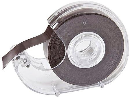 Dévidoir de bande magnétique adhésive 19mm x 7m noir